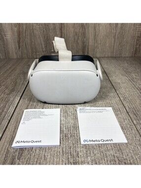 Meta Quest 2 256GB VR Headset Only w Head Strap KW49CM Tested No Controllers